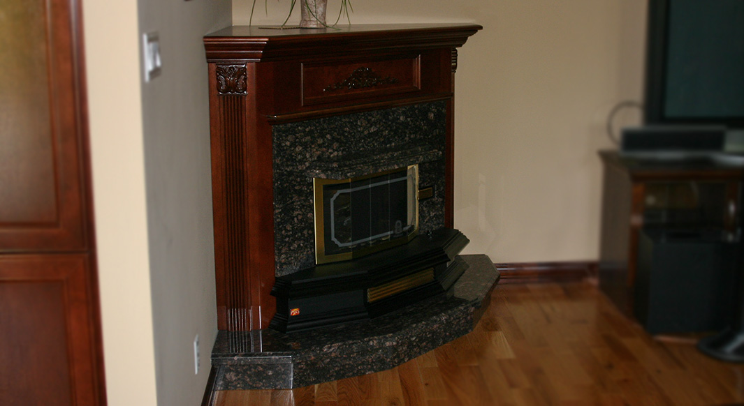 Tan Brown Granite Fireplace Hearth Surround Northern Marble