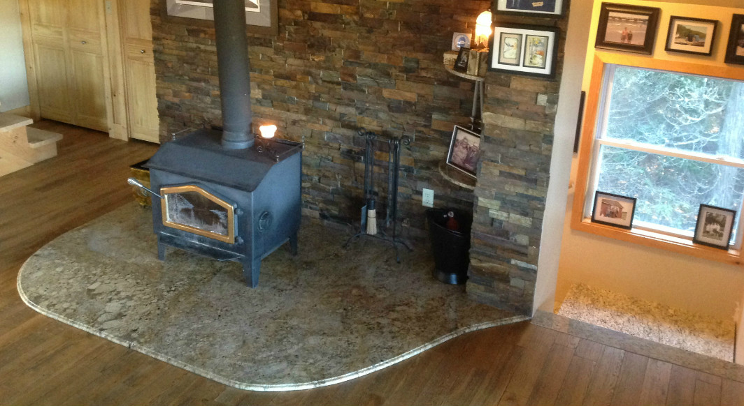 Golden Beach Granite Fireplace Hearth Northern Marble