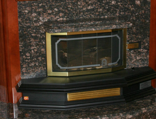 Tan Brown Granite Fireplace Hearth & Surround