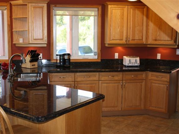 Suede Brown with Full Height Backsplash