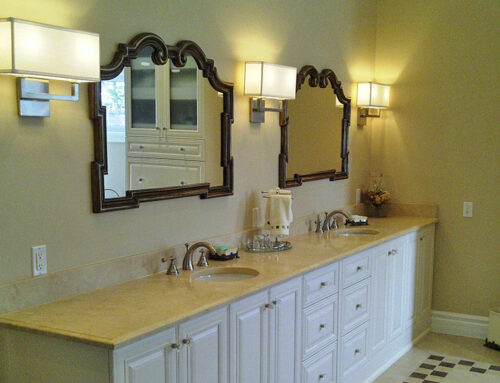 Limestone Vanity & Tub Top