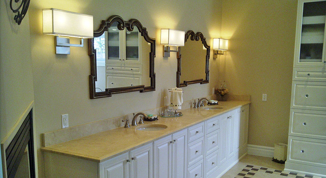 Limestone Vanity & Tub Top