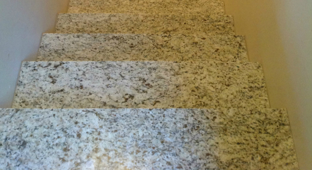 Giallo Ornamental Light Granite Stairs