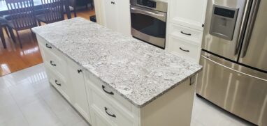 snowflakes granite